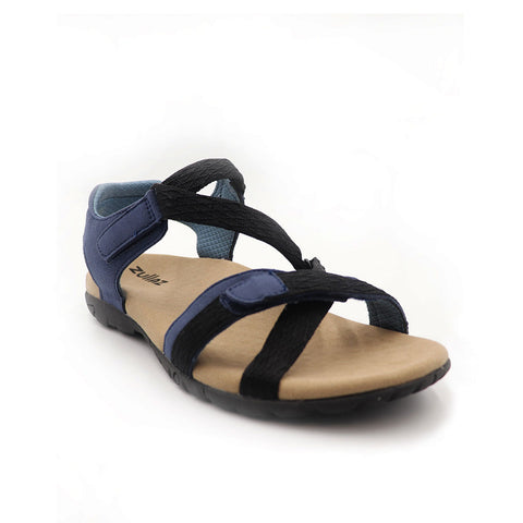 Zullaz Fiona Navy Orthotic Sandal – InterAktivWear