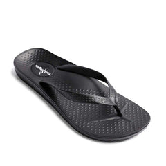 Men's Black Thongs with arch support