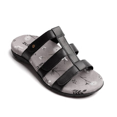 Zullaz Susan Black Orthotic Sandals